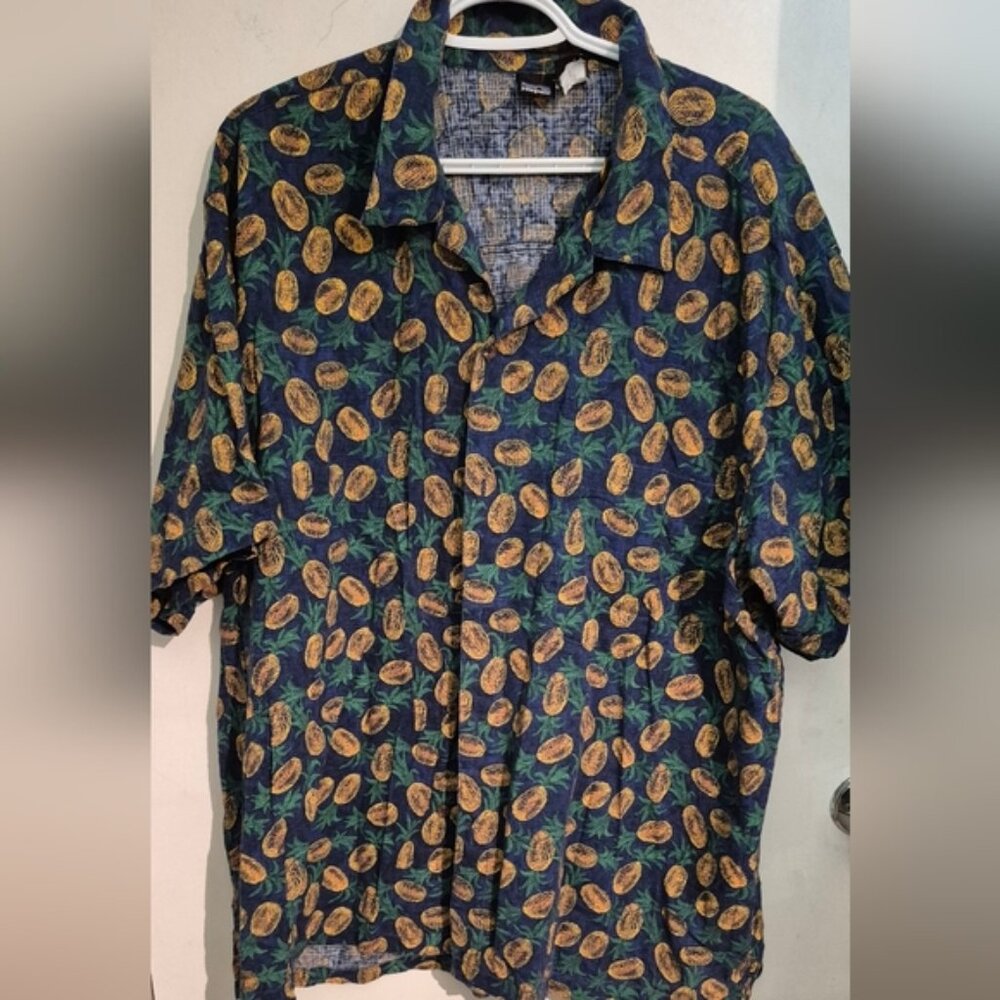 Vintage Patagonia Pineapple Hawaiian Shirt Button Up Shirt Sz.XL